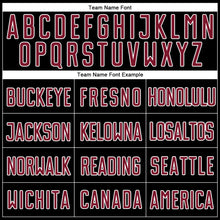 Load image into Gallery viewer, Custom Black Crimson-White Sublimation Split Fashion Soccer Uniform Jersey