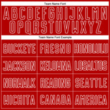 Load image into Gallery viewer, Custom Gold Red-White Sublimation Split Fashion Soccer Uniform Jersey