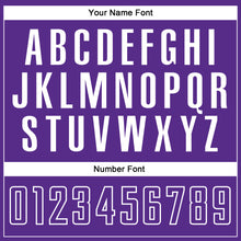 Load image into Gallery viewer, Custom Gray Purple-White Sublimation Split Fashion Soccer Uniform Jersey