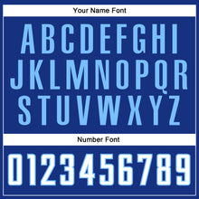 Load image into Gallery viewer, Custom Royal White-Gray Sublimation Split Fashion Soccer Uniform Jersey