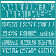 Load image into Gallery viewer, Custom Gray Teal-White Sublimation Split Fashion Soccer Uniform Jersey