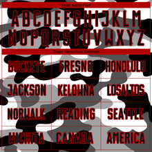 Load image into Gallery viewer, Custom Camo Black-Red Sublimation Salute To Service Soccer Uniform Jersey