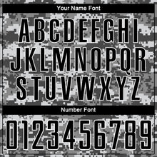 Load image into Gallery viewer, Custom Camo Black-Gray Sublimation Salute To Service Soccer Uniform Jersey