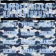 Load image into Gallery viewer, Custom Camo Light Blue-Royal Sublimation Salute To Service Soccer Uniform Jersey