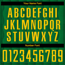 Load image into Gallery viewer, Custom Kelly Green Gold Sublimation Soccer Uniform Jersey