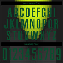 Load image into Gallery viewer, Custom Black Kelly Green Sublimation Soccer Uniform Jersey