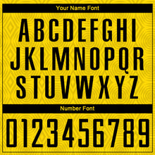 Load image into Gallery viewer, Custom Gold Black Sublimation Soccer Uniform Jersey