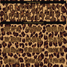 Load image into Gallery viewer, Custom Brown Brown-Old Gold Sublimation Leopard Soccer Uniform Jersey