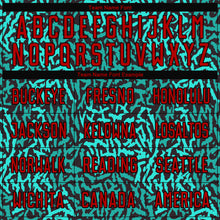 Load image into Gallery viewer, Custom Aqua Red-Black Sublimation Soccer Uniform Jersey