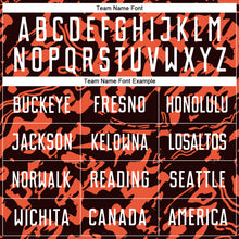 Load image into Gallery viewer, Custom Orange White-Black Sublimation Soccer Uniform Jersey