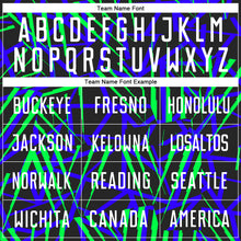 Load image into Gallery viewer, Custom Black White-Neon Green Sublimation Soccer Uniform Jersey