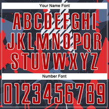 Load image into Gallery viewer, Custom Black Red-White Sublimation Soccer Uniform Jersey