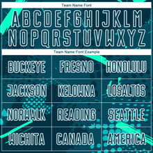 Load image into Gallery viewer, Custom Green Green-Teal Sublimation Soccer Uniform Jersey