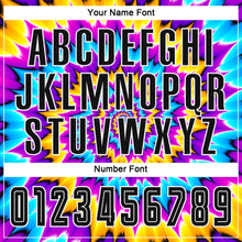 Load image into Gallery viewer, Custom Tie Dye Black-White Sublimation Soccer Uniform Jersey