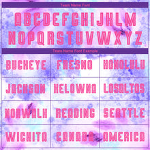 Load image into Gallery viewer, Custom Tie Dye Pink-Purple Sublimation Soccer Uniform Jersey