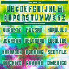 Load image into Gallery viewer, Custom Tie Dye Kelly Green-White Sublimation Soccer Uniform Jersey