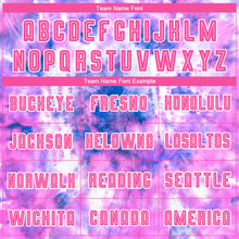 Load image into Gallery viewer, Custom Tie Dye Pink-White Sublimation Soccer Uniform Jersey