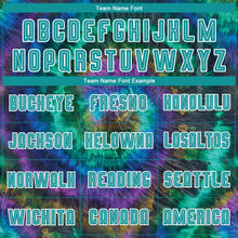 Load image into Gallery viewer, Custom Tie Dye Teal-White Sublimation Soccer Uniform Jersey