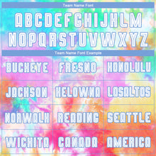 Load image into Gallery viewer, Custom Tie Dye White-Light Blue Sublimation Soccer Uniform Jersey