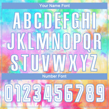 Load image into Gallery viewer, Custom Tie Dye White-Light Blue Sublimation Soccer Uniform Jersey