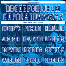 Load image into Gallery viewer, Custom Tie Dye Royal-White Sublimation Soccer Uniform Jersey