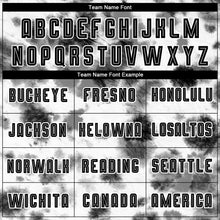 Load image into Gallery viewer, Custom Tie Dye Black-White Sublimation Soccer Uniform Jersey