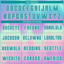 Load image into Gallery viewer, Custom Tie Dye Teal-White Sublimation Soccer Uniform Jersey