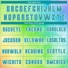 Load image into Gallery viewer, Custom Tie Dye Teal-White Sublimation Soccer Uniform Jersey