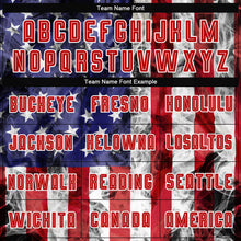 Load image into Gallery viewer, Custom White Royal-Red American Flag Fashion Sublimation Soccer Uniform Jersey