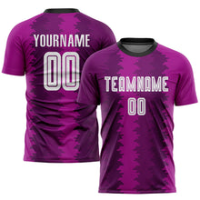 Load image into Gallery viewer, Custom Purple White-Pink Sublimation Soccer Uniform Jersey