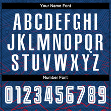 Load image into Gallery viewer, Custom Royal White-Red Away Sublimation Soccer Uniform Jersey