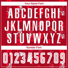 Load image into Gallery viewer, Custom Red White Home Sublimation Soccer Uniform Jersey