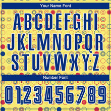 Load image into Gallery viewer, Custom Gold Royal-White Away Sublimation Soccer Uniform Jersey