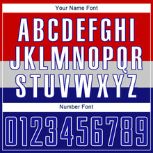 Load image into Gallery viewer, Custom Red White-Royal Sublimation Croatian Flag Soccer Uniform Jersey