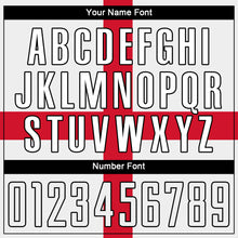 Load image into Gallery viewer, Custom White White Red-Black Sublimation Great Britain Flag Soccer Uniform Jersey