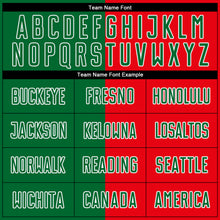 Load image into Gallery viewer, Custom Kelly Green Red-White Sublimation Portuguese Flag Soccer Uniform Jersey