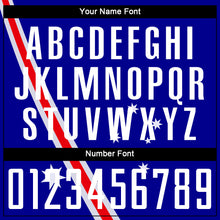 Load image into Gallery viewer, Custom Royal White-Red Sublimation Australian Flag Soccer Uniform Jersey