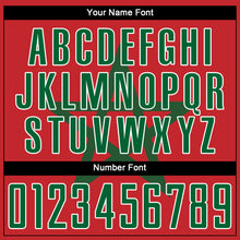 Load image into Gallery viewer, Custom Red Kelly Green-White Sublimation Moroccan Flag Soccer Uniform Jersey