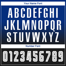 Load image into Gallery viewer, Custom Royal White-Black Sublimation Long Sleeve Fade Fashion Soccer Uniform Jersey