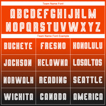 Load image into Gallery viewer, Custom Orange White-Black Sublimation Long Sleeve Fade Fashion Soccer Uniform Jersey