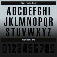 Load image into Gallery viewer, Custom Silver Black Sublimation Long Sleeve Fade Fashion Soccer Uniform Jersey