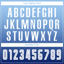 Load image into Gallery viewer, Custom Light Blue White-Navy Sublimation Long Sleeve Fade Fashion Soccer Uniform Jersey