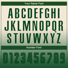 Load image into Gallery viewer, Custom Cream Green Sublimation Long Sleeve Fade Fashion Soccer Uniform Jersey