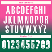 Load image into Gallery viewer, Custom Pink White-Kelly Green Sublimation Long Sleeve Fade Fashion Soccer Uniform Jersey