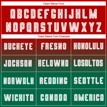 Load image into Gallery viewer, Custom Red White-Kelly Green Sublimation Long Sleeve Fade Fashion Soccer Uniform Jersey