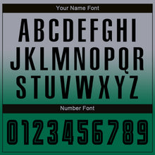 Load image into Gallery viewer, Custom Gray Black-Kelly Green Sublimation Long Sleeve Fade Fashion Soccer Uniform Jersey