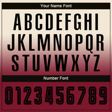 Load image into Gallery viewer, Custom Cream Black-Crimson Sublimation Long Sleeve Fade Fashion Soccer Uniform Jersey