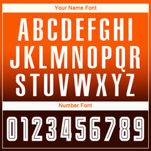 Load image into Gallery viewer, Custom Orange White-Brown Sublimation Long Sleeve Fade Fashion Soccer Uniform Jersey