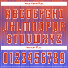 Load image into Gallery viewer, Custom Purple Orange-White Sublimation Soccer Uniform Jersey