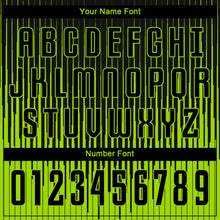 Load image into Gallery viewer, Custom Neon Green Black Sublimation Soccer Uniform Jersey